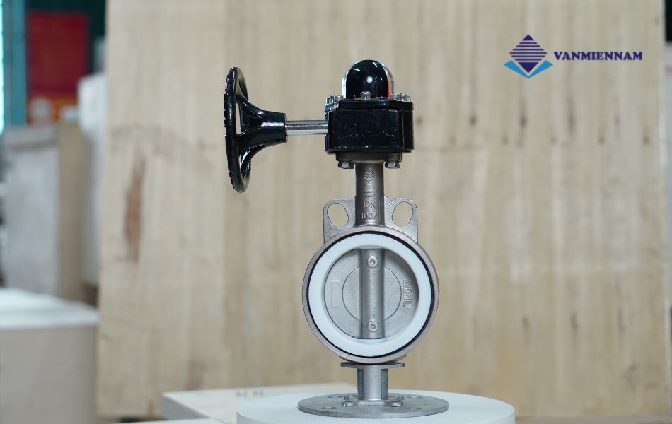 van bướm inox tay quay Wonil DN100