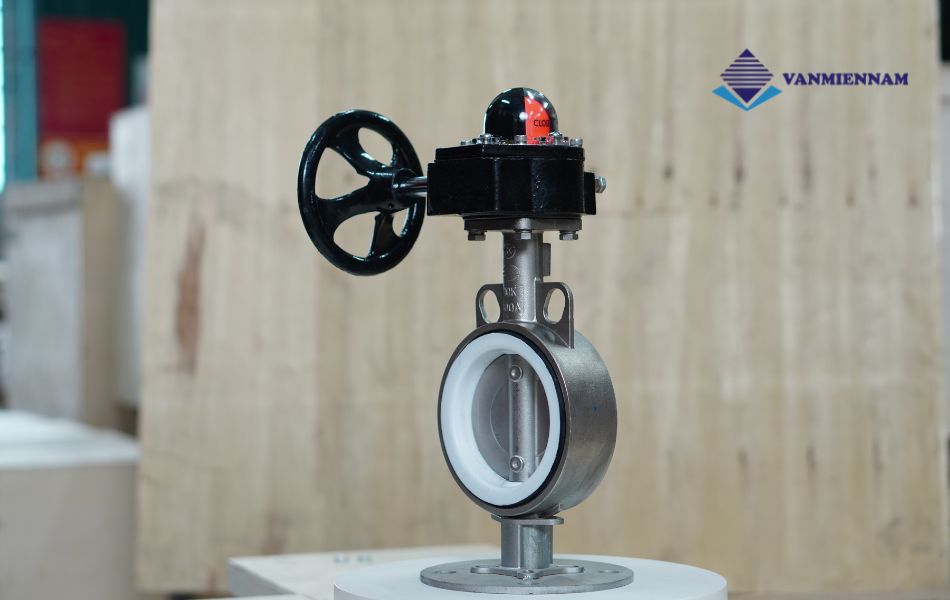 van bướm inox tay quay Wonil DN100