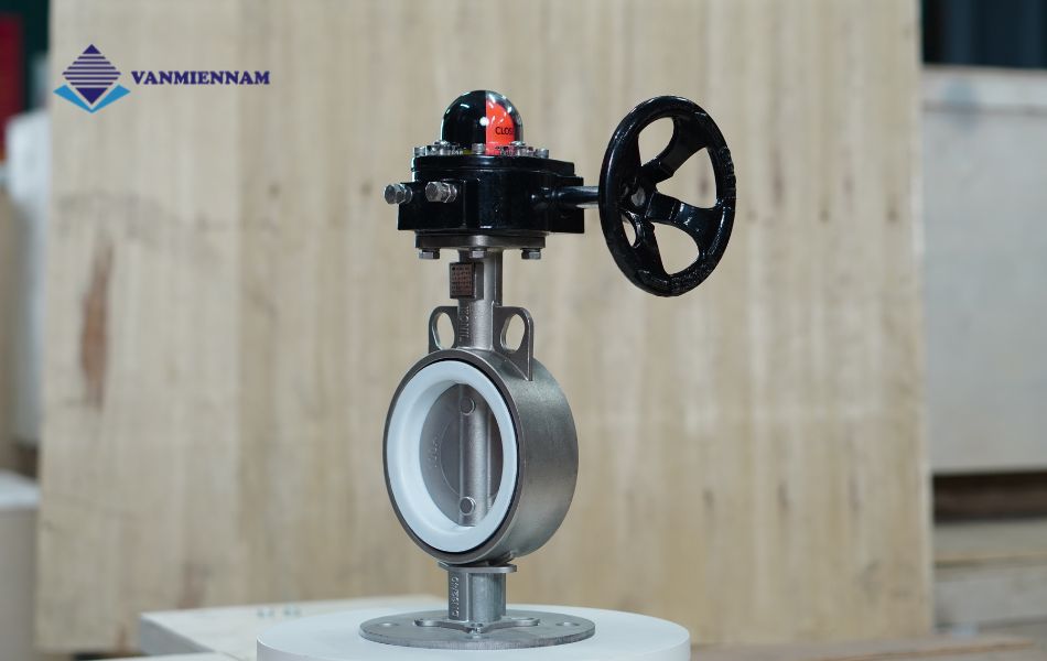 van bướm inox tay quay Wonil DN100