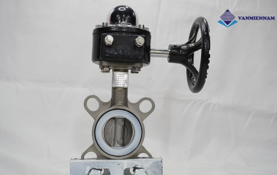 Van bướm inox tay quay Wonil DN50