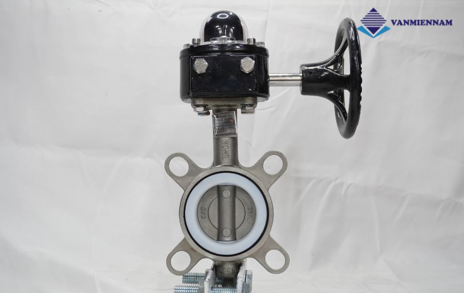 Van bướm inox tay quay Wonil DN65