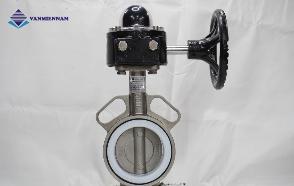 van bướm inox tay quay Wonil DN80