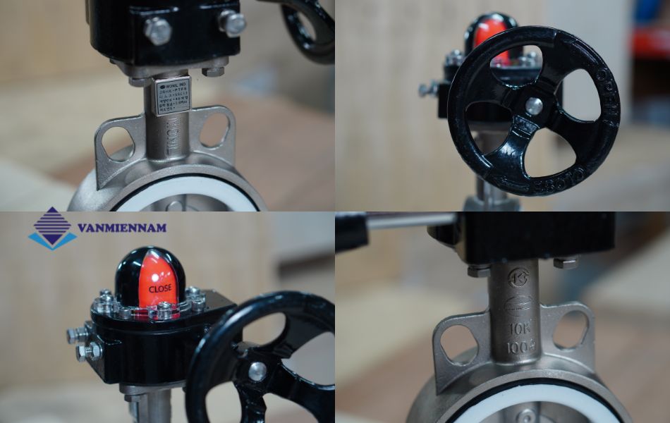 van bướm inox tay quay Wonil DN100