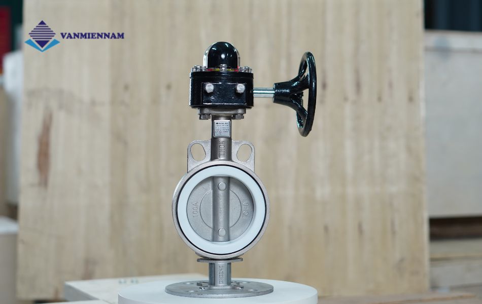 van bướm inox tay quay Wonil DN100