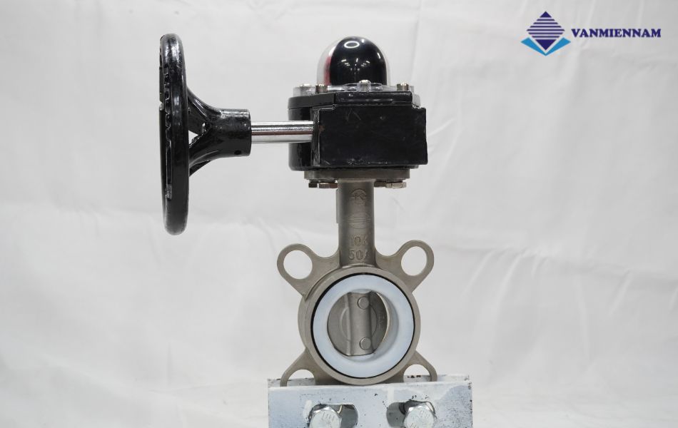 Van bướm inox tay quay Wonil DN50