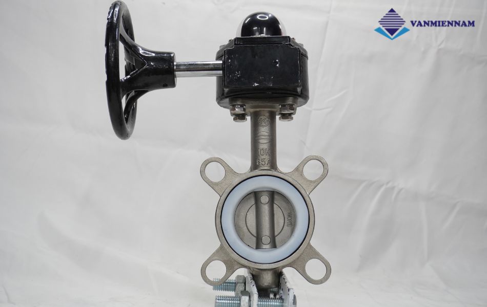 Van bướm inox tay quay Wonil DN65