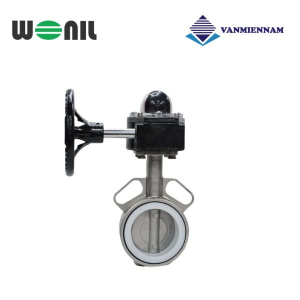 Van bướm inox tay quay Wonil DN80