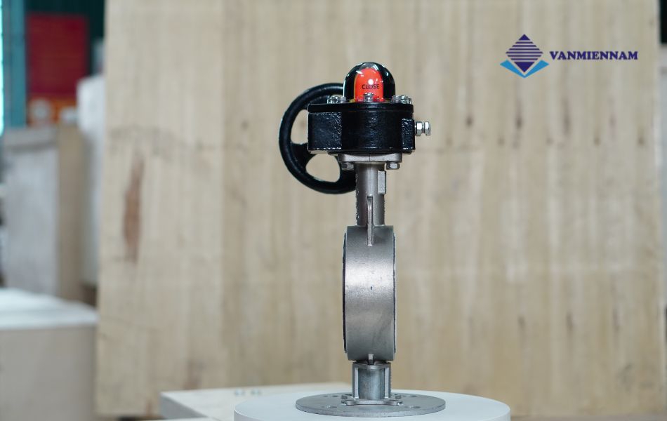 van bướm inox tay quay Wonil DN100