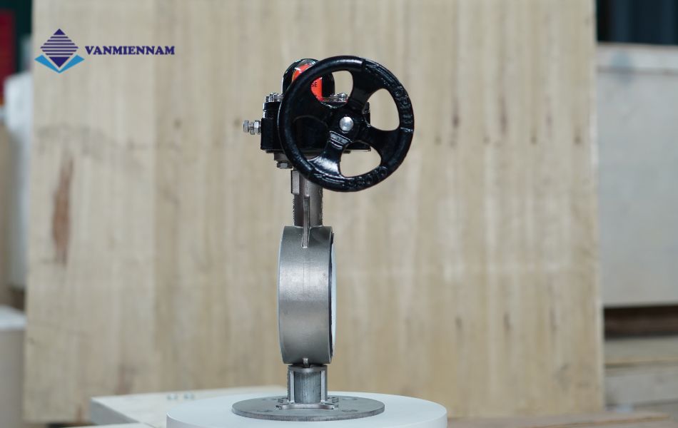 van bướm inox tay quay Wonil DN100