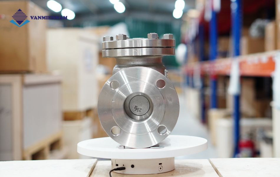 Van một chiều lá lật inox mặt bích Wonil DN65