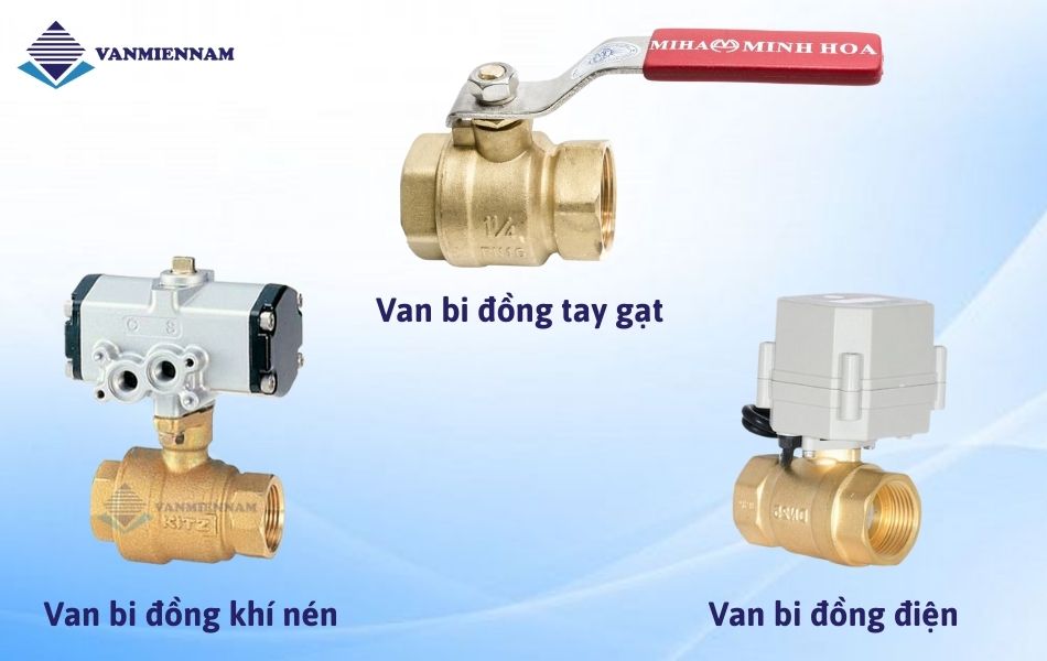 Các kiểu vận hành phổ biến của van bi đồng