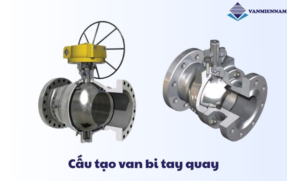 Cấu tạo van bi tay quay