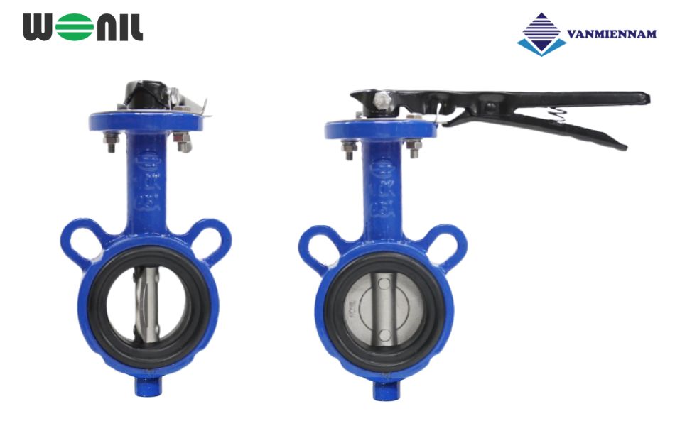 Chi tiết về van bướm tay gạt gang Wonil DN65