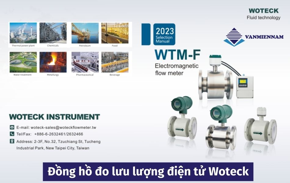 Đồng hồ đo lưu lượng nước điện tử Woteck