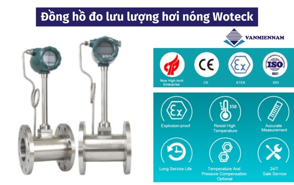 Đồng hồ đo lưu lượng hơi nóng Woteck