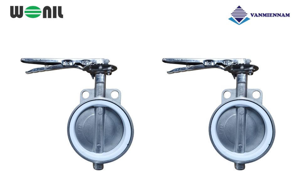 Mô tả van bướm tay gạt inox Wonil DN150