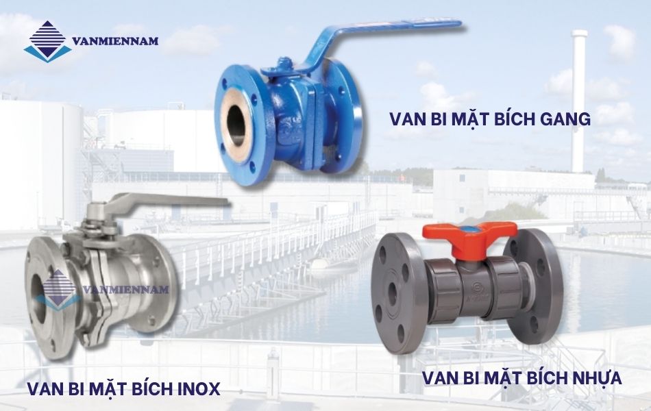 Phân loại van bi mặt bích theo chất liệu
