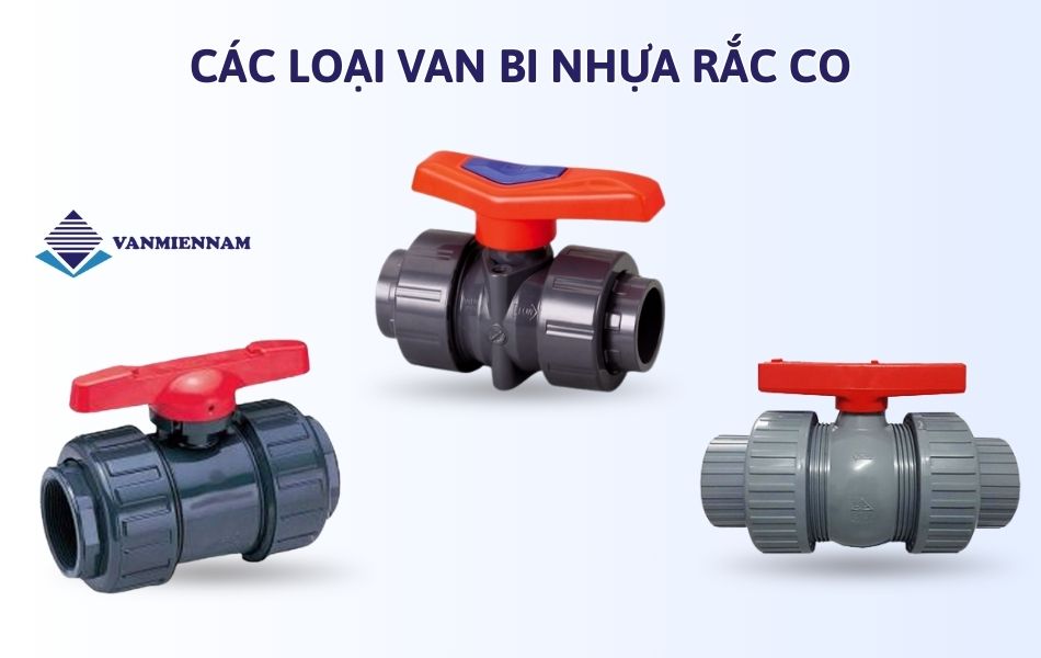 Phân loại van bi nhựa rắc co theo chất liệu