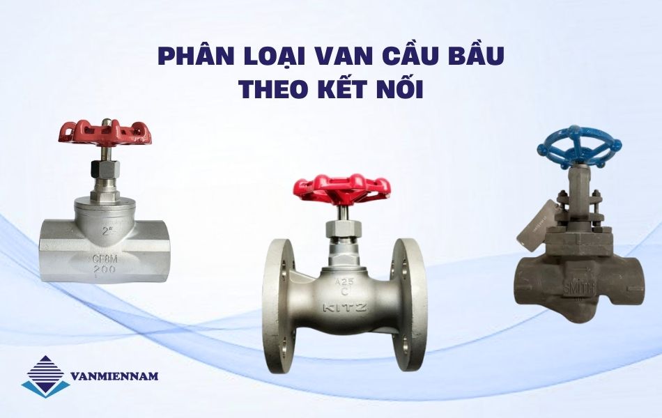 Phân loại van cầu bầu theo kết nối
