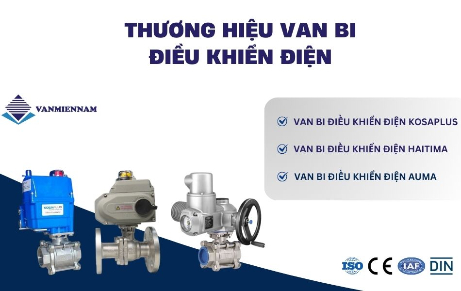 Thương hiệu van bi điều khiển điện tại Van Miền Nam
