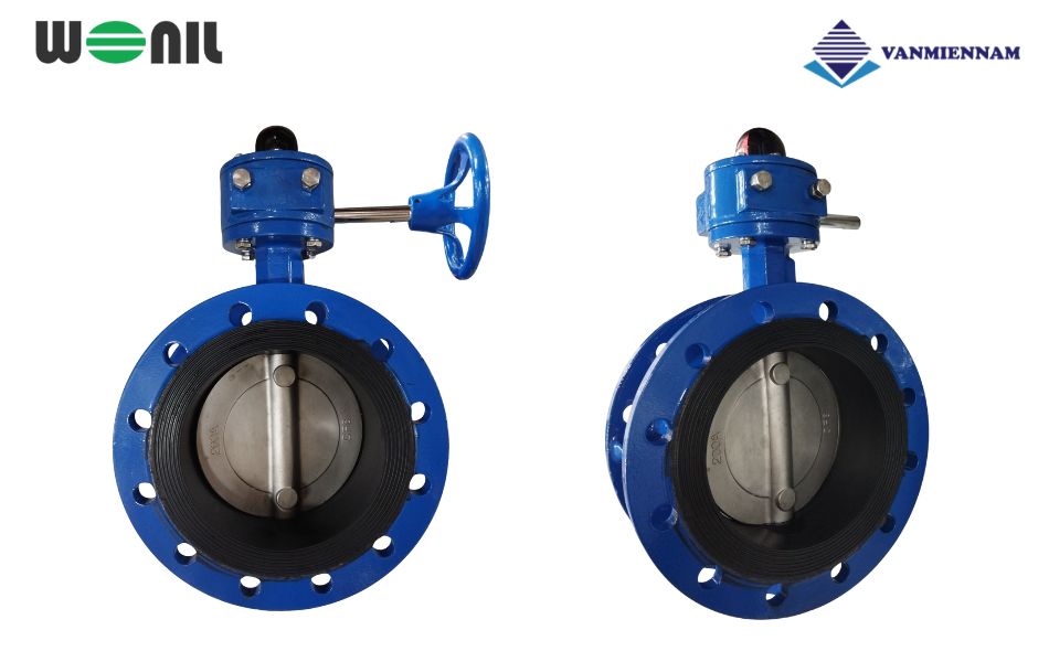Tìm hiểu về van bướm 2 mặt bích tay quay gang Wonil DN200