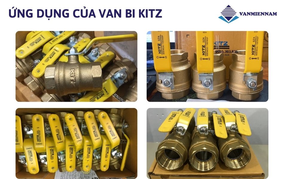 Ứng dụng thực tiễn của van bi Kitz