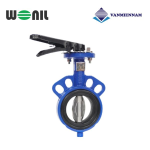 Van bướm tay gạt gang Wonil DN80