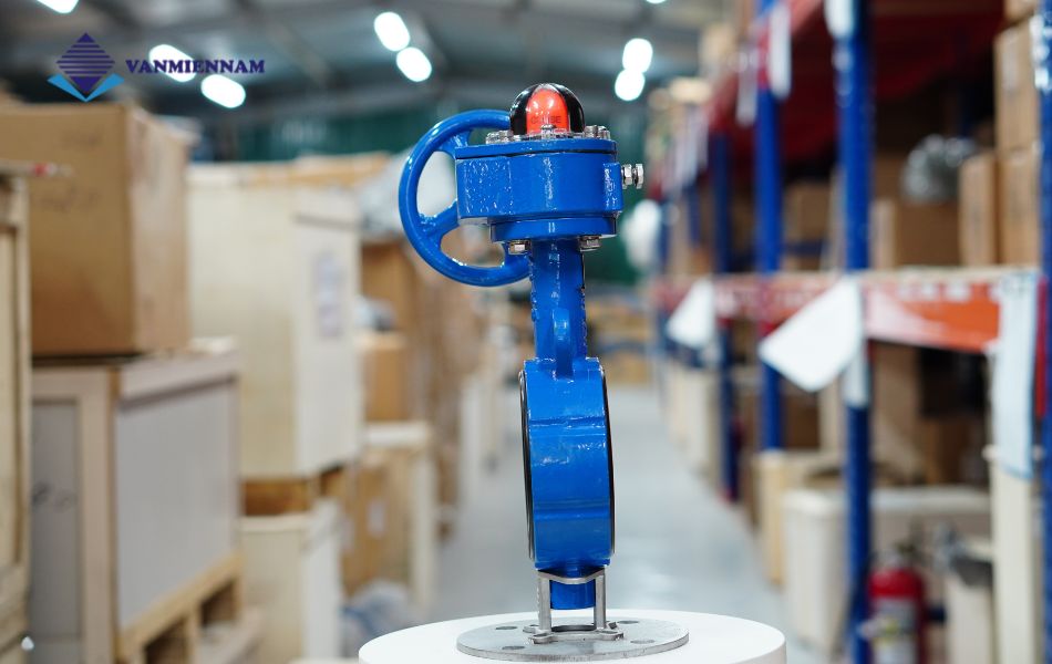 van bướm tay quay dn100 gang wonil