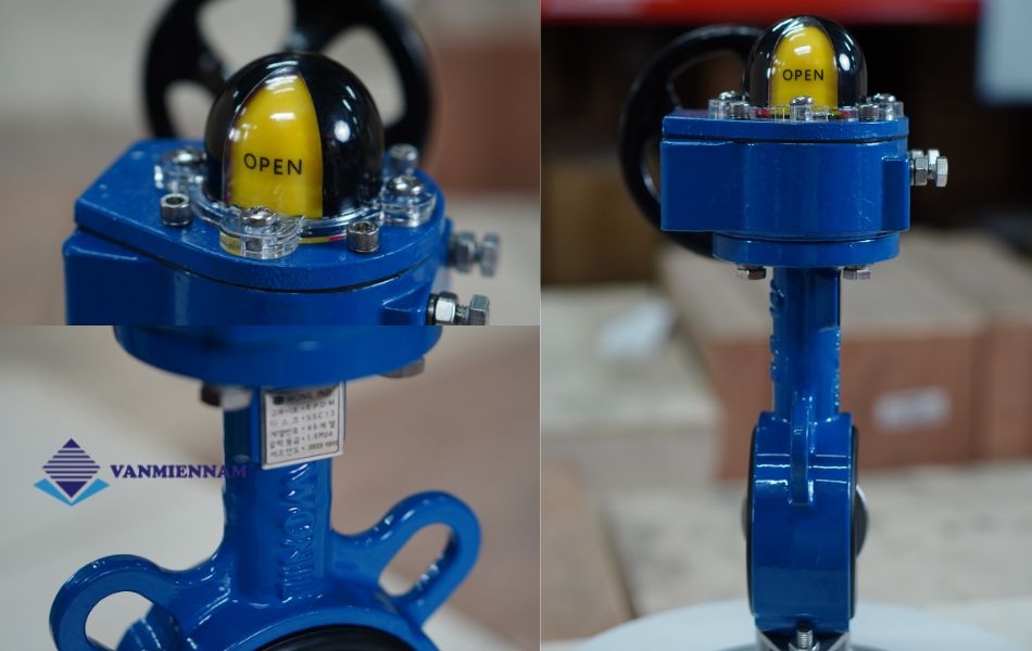 van bướm tay quay gang Wonil DN65