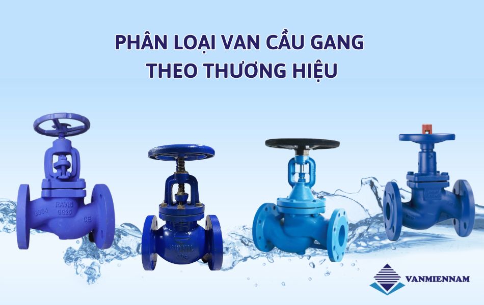 Phân loại van cầu gang theo thương hiệu