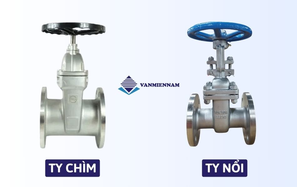 Phân loại van cổng inox theo cấu tạo