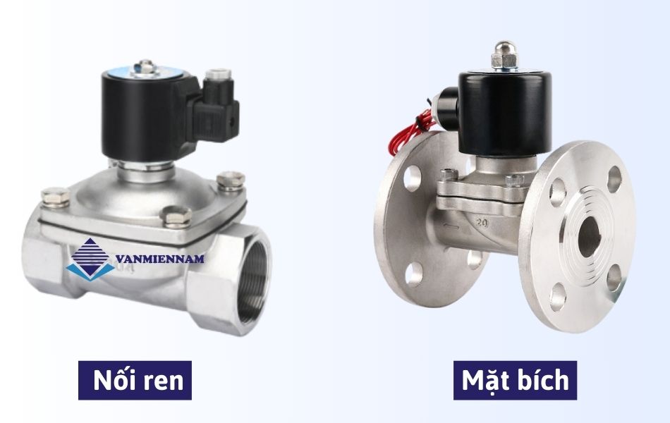 Phân loại van điện từ thường đóng theo kết nối