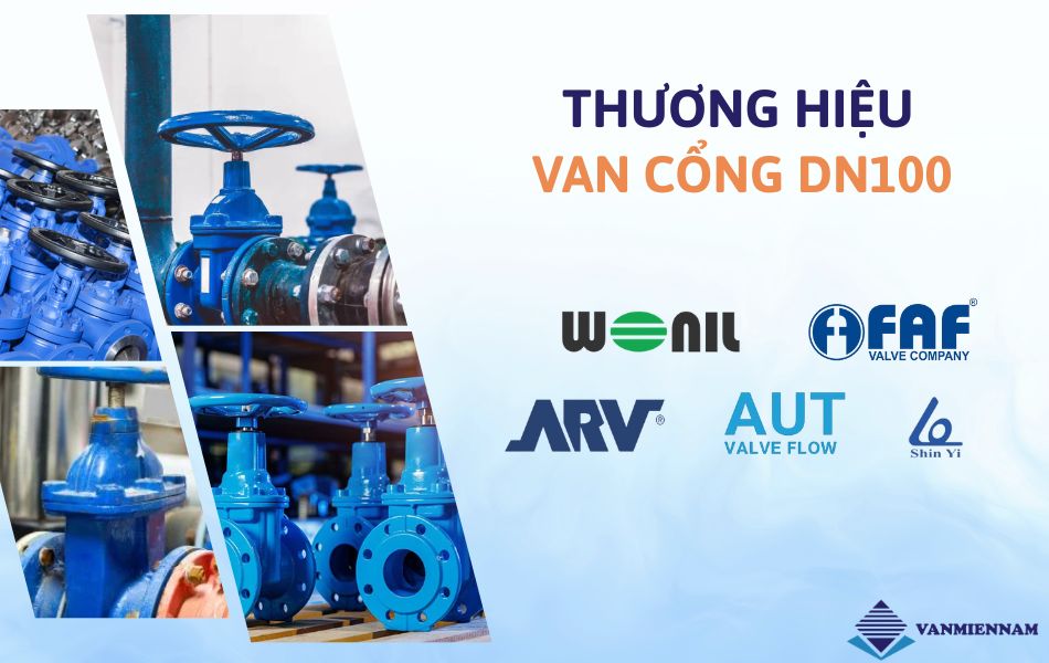 Các hãng van cổng DN100 ưa dùng hiện nay