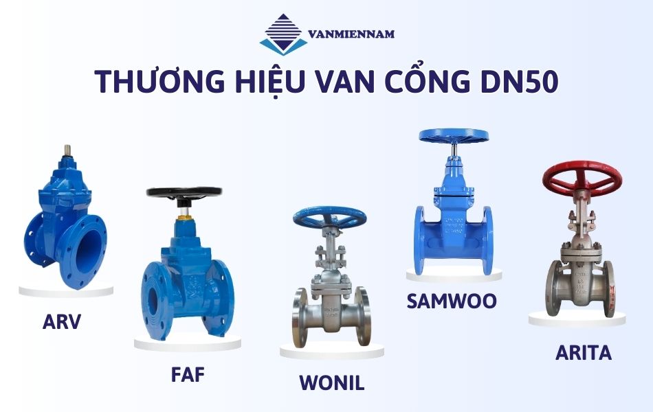 Top 5 thương hiệu van cổng DN50 tin dùng hiện nay