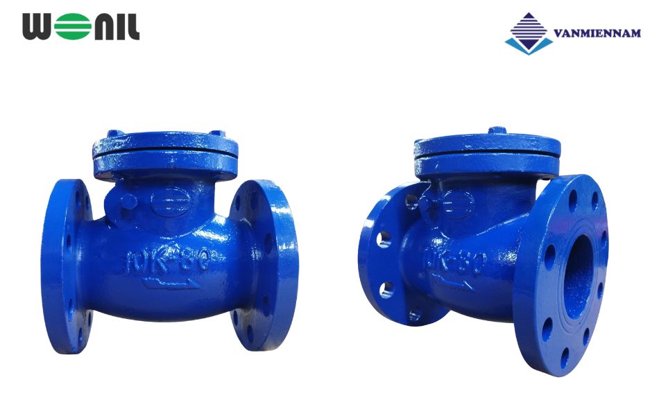 Tìm hiểu về van 1 chiều lá lật gang mặt bích Wonil DN80