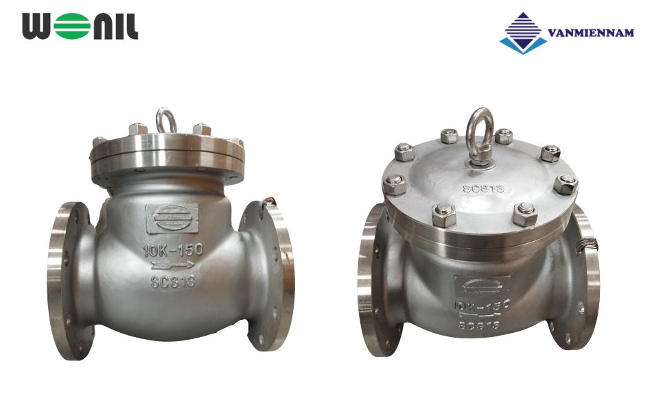 Tổng quan về van 1 chiều lá lật inox mặt bích Wonil DN150