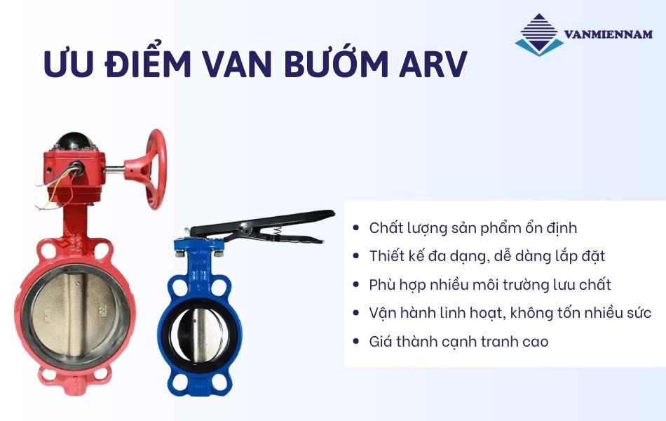 ưu điểm van bướm arv