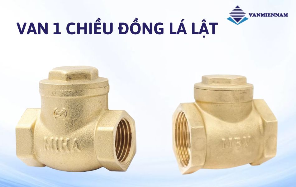 Van 1 chiều đồng lá lật