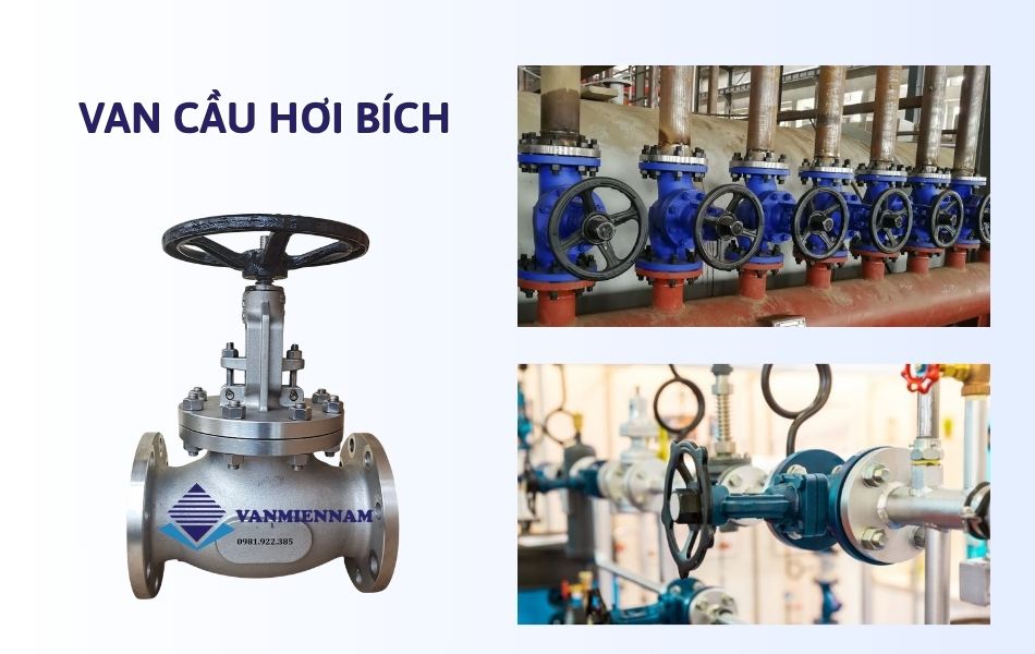 Van cầu hơi mặt bích