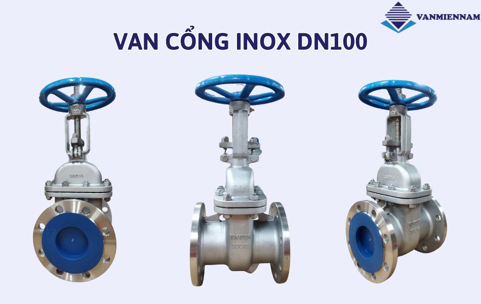Van cổng inox DN100