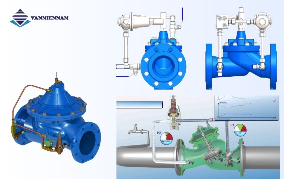 Cấu tạo van giảm áp thủy lực
