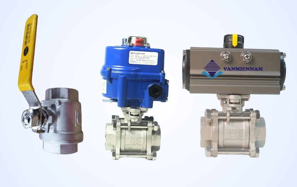 Phân loại van bi DN32 theo kiểu vận hành