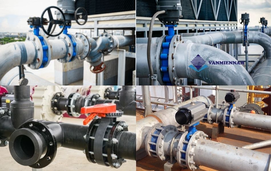 Hệ thống phù hợp sử dụng van bướm DN200 