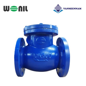 Van 1 chiều lá lật gang mặt bích Wonil DN100