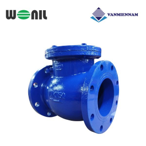 Van 1 chiều lá lật gang mặt bích Wonil DN150