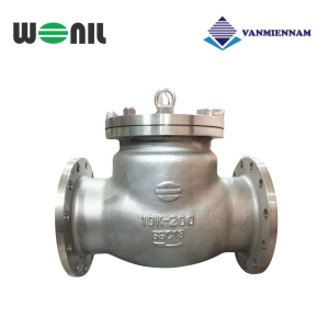 Van 1 chiều lá lật inox mặt bích Wonil DN200