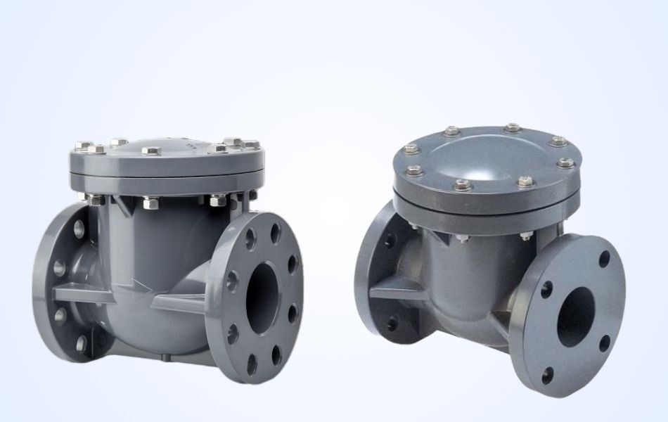 Van 1 chiều lá lật nhựa PVC