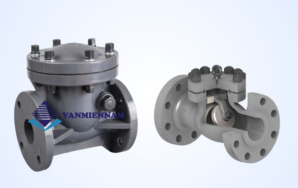 Van 1 chiều nhựa lá lật