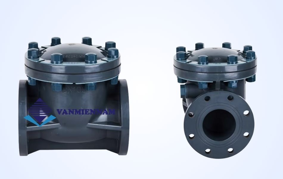 Van 1 chiều nhựa mặt bích