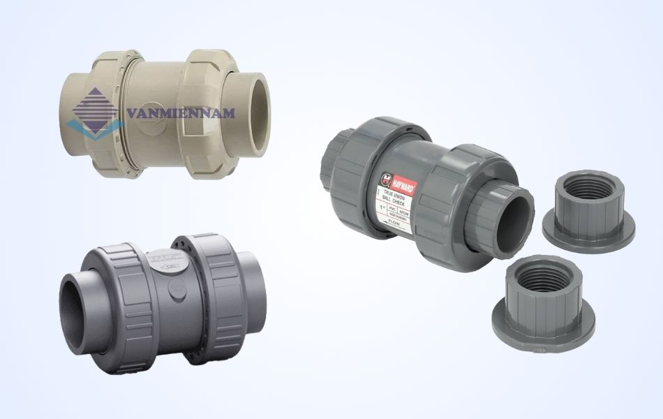 Van 1 chiều nhựa 2 đầu rắc co